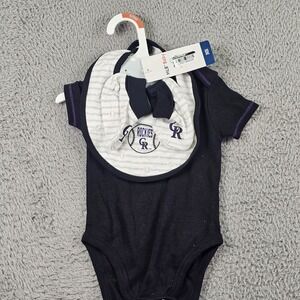 Colorado Rockies Shirt Bodysuit Boys 6-9 Months MLB Baseball Genuine Merchandise